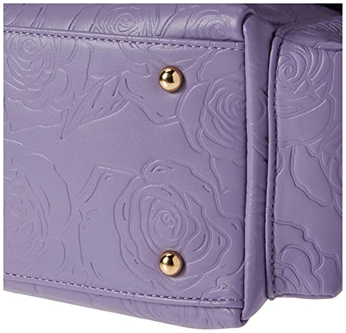 Vegan Leather Travel Bag Women & Girls, Multiple Compartments, diaper bag Lavender Purple